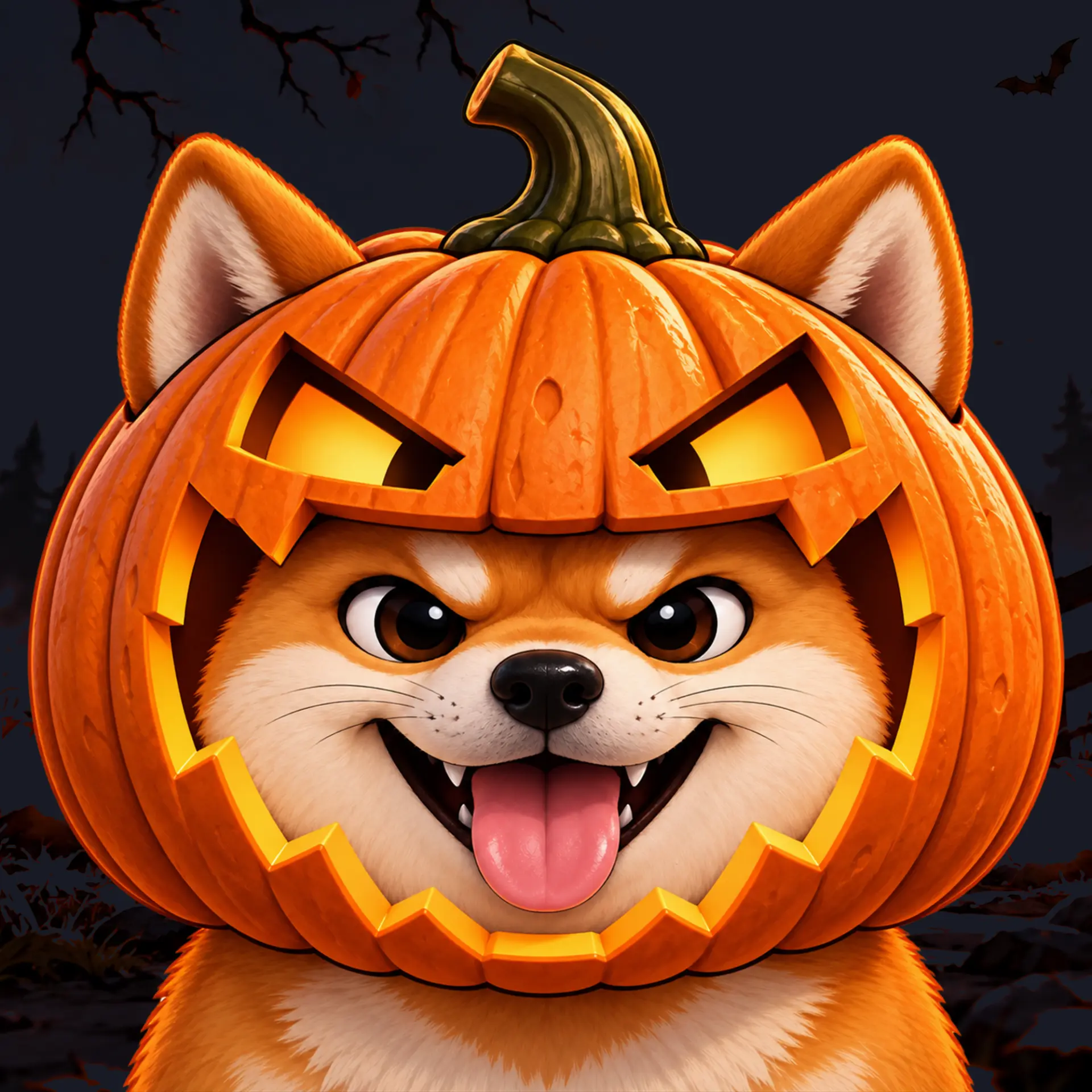 Close-up of Pumpk Inu